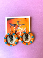 Bottle cap earrings - colibrilove